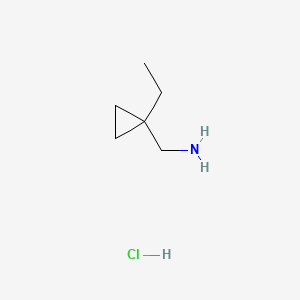 Chemical structure of (1-Ethylcyclopropyl)methanamine hydrochloride