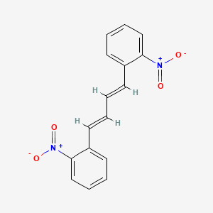Chemical structure of (1E,3E)-1,4-Bis(2-nitrophenyl)buta-1,3-diene