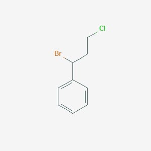 Chemical structure of (1-Bromo-3-chloropropyl)benzene