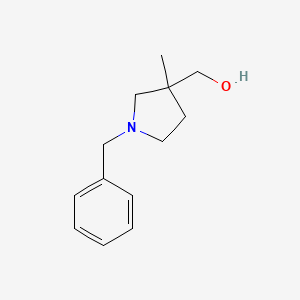 Chemical structure of (1-benzyl-3-methylpyrrolidin-3-yl)methanol