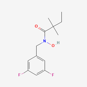 Chemical structure of (1-benzyl-3,4-difluoropyrrolidine-3,4-diyl)dimethanol