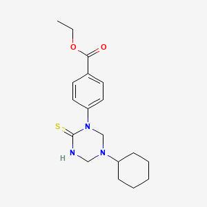 Chemical structure of (1-Benzo[d]isothiazol-3-yl-piperidin-2-ylMethyl)-carbaMic acid tert-butyl ester