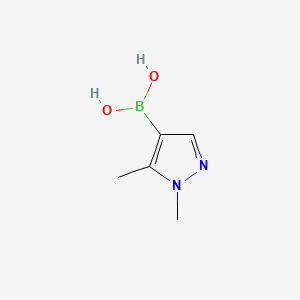 Chemical structure of 1,5-Dimethylpyrazole-4-boronic acid