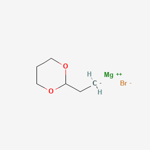 Chemical structure of (1,3-Dioxan-2-ylethyl)magnesium bromide