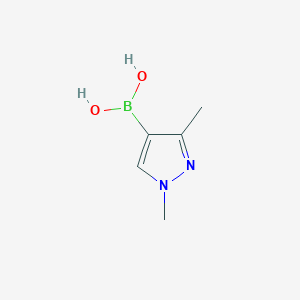 Chemical structure of 1,3-Dimethylpyrazole-4-boronic acid