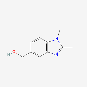 Chemical structure of (1,2-Dimethyl-1H-benzo[d]imidazol-5-yl)methanol