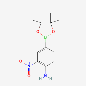 Chemical structure of (1-(tert-Butoxycarbonyl)-2,3-dihydro-1H-pyrrolo[2,3-b]pyridin-5-yl)boronic acid