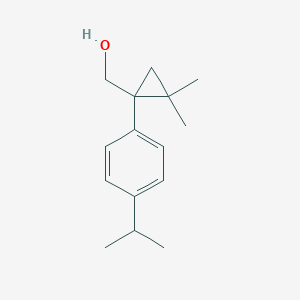 Chemical structure of (1-(4-isopropylphenyl)-2,2-dimethylcyclopropyl)methanol