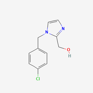 Chemical structure of (1-(4-chlorobenzyl)-1H-imidazol-2-yl)methanol