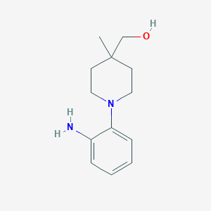Chemical structure of (1-(2-aminophenyl)-4-methylpiperidin-4-yl)methanol