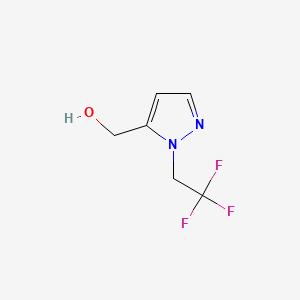 Chemical structure of (1-(2,2,2-Trifluoroethyl)-1H-pyrazol-5-yl)methanol
