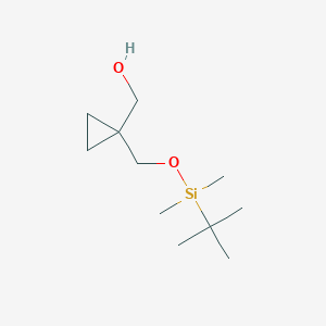 Chemical structure of (1-(((tert-Butyldimethylsilyl)oxy)methyl)cyclopropyl)methanol