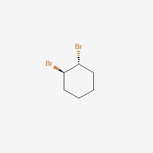 Chemical structure of trans-1,2-Dibromocyclohexane