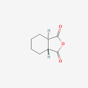 Chemical structure of trans-Cyclohexane-1,2-dicarboxylic anhydride