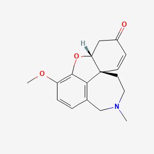 Chemical structure of (+)-Narwedine
