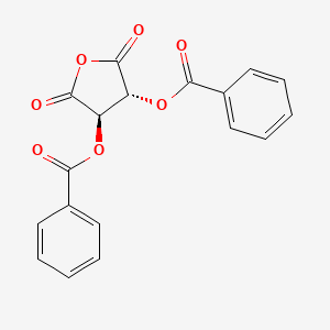 Chemical structure of (+)-Dibenzoyl-L-Tartaric Anhydride