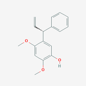 Chemical structure of (+)-Dalbergiphenol