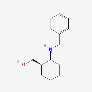Chemical structure of (+)-cis-2-Benzylaminocyclohexanemethanol
