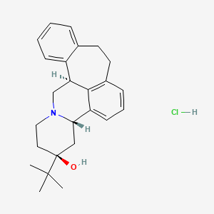 Chemical structure of (+)-Butaclamol hydrochloride
