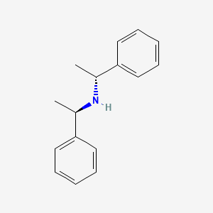 Chemical structure of (+)-Bis[(R)-1-phenylethyl]amine