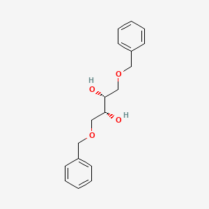 Chemical structure of (+)-1,4-Di-O-benzyl-D-threitol