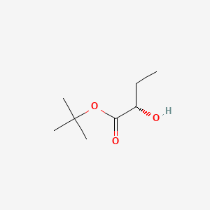 Chemical structure of tert-Butyl (2S)-2-hydroxybutanoate