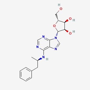 Chemical structure of (-)-N6-(2-PHENYLISOPROPYL)-ADENOSINE