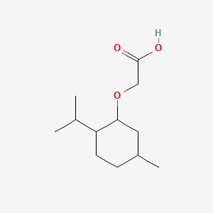 Chemical structure of (-)-Menthyloxyacetic Acid