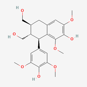 Chemical structure of (-)-Lyoniresinol