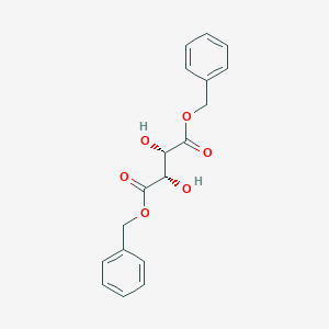 Chemical structure of (-)-DIBENZYL D-TARTRATE