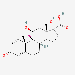 Chemical structure of (-)-Dexamethasone acid