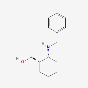 Chemical structure of (-)-cis-2-Benzylaminocyclohexanemethanol