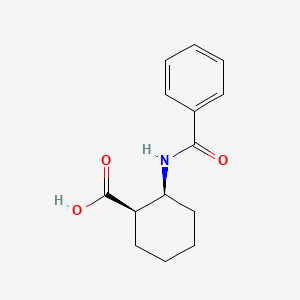 Chemical structure of (-)-cis-2-Benzamidocyclohexanecarboxylic Acid