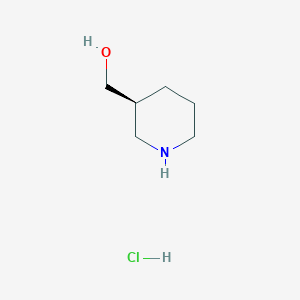 Chemical structure of ((S)-piperidin-3-yl)methanol hydrochloride