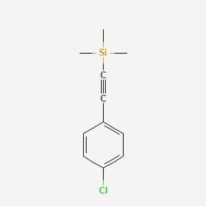 Chemical structure of (4-Chlorophenylethynyl)trimethylsilane