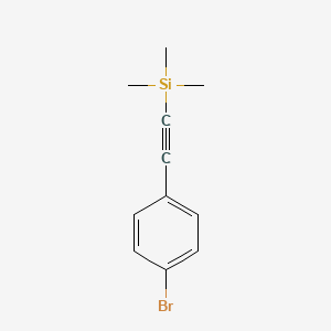 Chemical structure of (4-Bromophenylethynyl)trimethylsilane