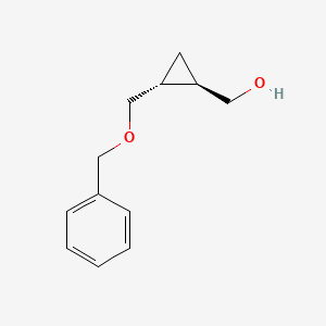 Chemical structure of ((1R,2R)-2-((Benzyloxy)methyl)cyclopropyl)methanol