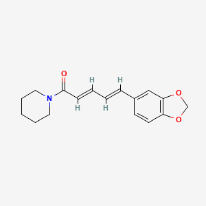 Chemical structure of Piperine