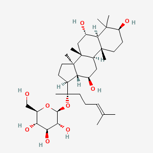 Chemical structure of Ginsenoside F1