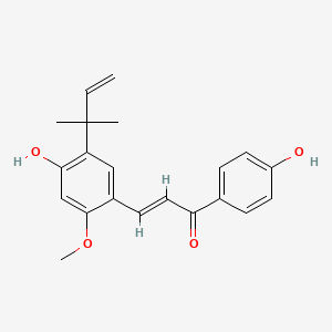 Chemical structure of Licochalcone A