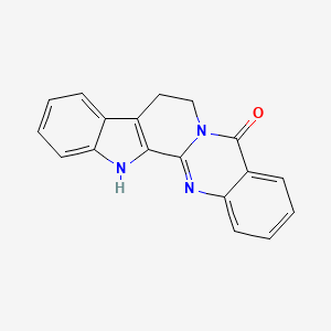 Chemical structure of Rutaecarpine