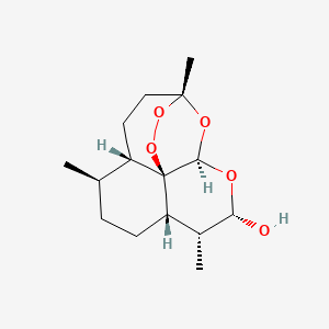 Chemical structure of Dihydroartemisinin