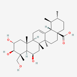 Chemical structure of Madecassic acid