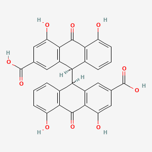Chemical structure of Sennidin A