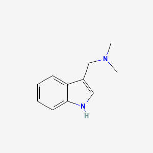 Chemical structure of Gramine