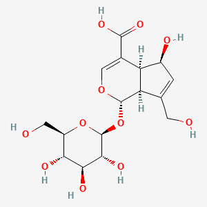 Chemical structure of Desacetylasperulosidic acid