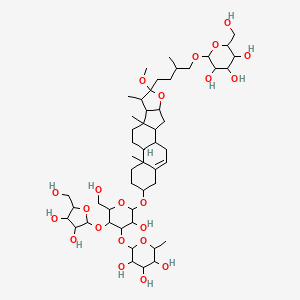 Chemical structure of Polyphyllin VII