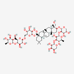 Chemical structure of Huzhangoside D