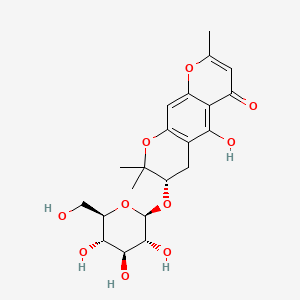 Chemical structure of Sec-O-Glucosylhamaudol