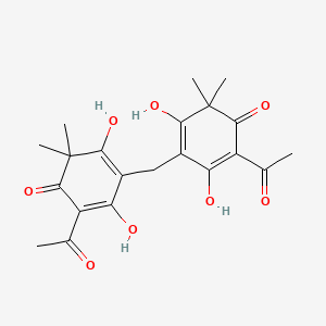 Chemical structure of Albaspidin AA